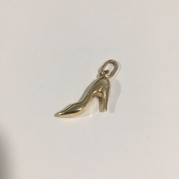 14k Yellow Gold Shoe 3D 👠 Charm - Picture 4 of 5
